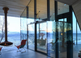 Hybridträhus Aurora Lodge i Norge